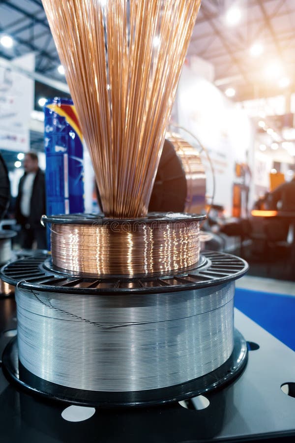 Copper Welding Wire for Welding Stock Photo Image of automatic