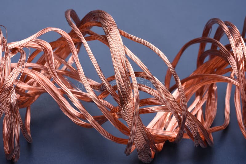 Copper Wire Concept of Industry Development Stock Photo Image of
