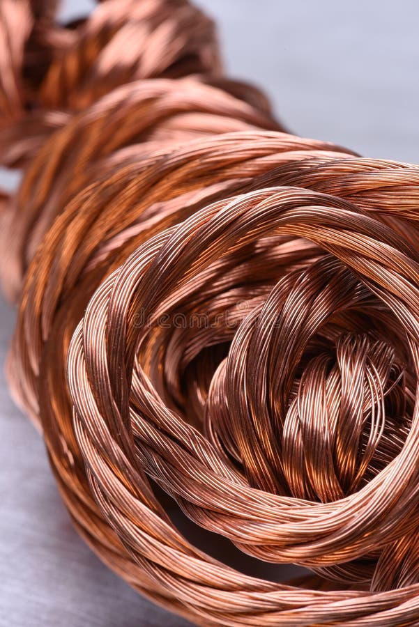 Copper wire raw materials stock photo. Image of copper 80047122