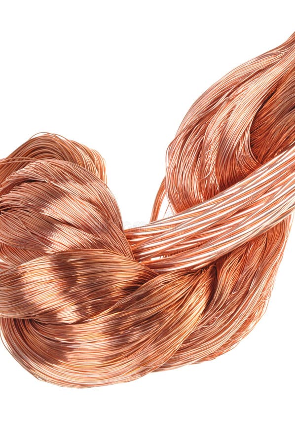 Copper wires stock image. Image of electrician, cable 52583473