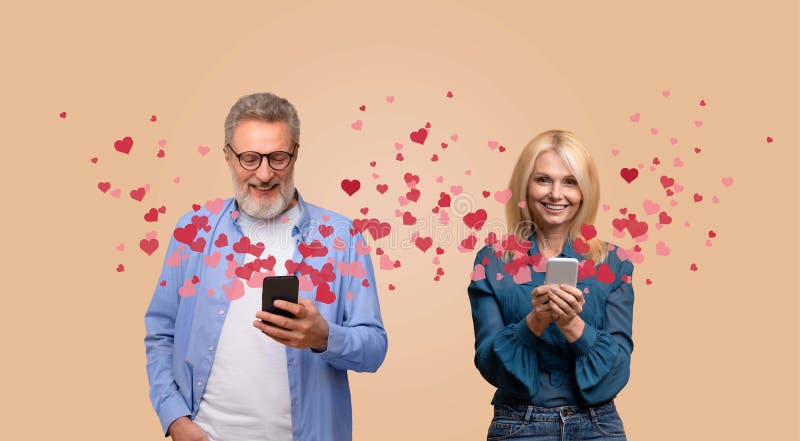 Coppia che celebra St.. San Valentino con messaggi sinceri royalty illustrazione gratis