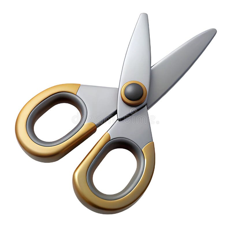 Coppia di forbici per scatto e inossidabile royalty illustrazione gratis