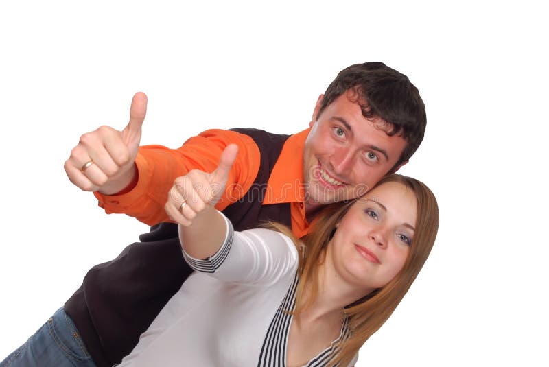 Coppia felice fotografie stock