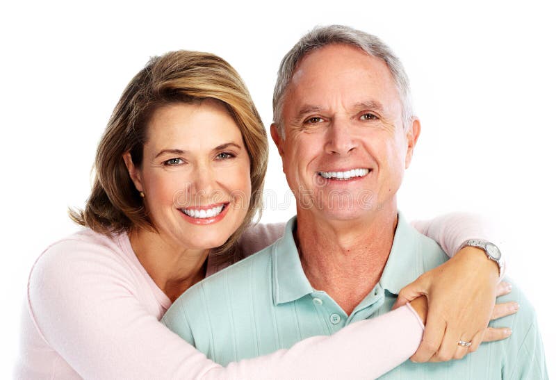 Coppie senior felici nell'amore. fotografie stock