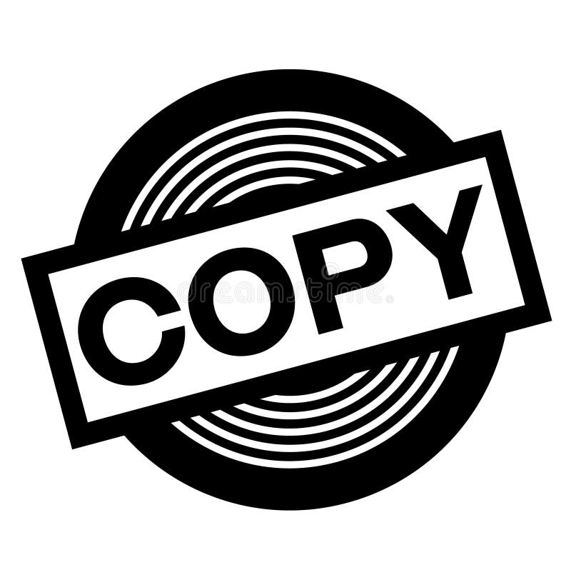 Copy black stamp stock vector. Illustration of element 123609366