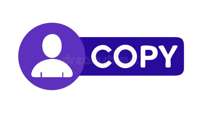 Copy User Profile Icon for Account Duplication, vector design Generative AI stock illustration