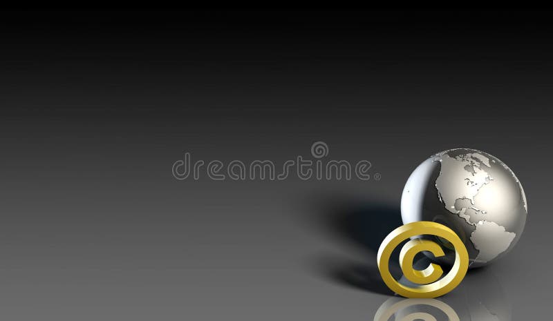 Copyright globale illustrazione di stock Copyright globale illustrazione di stock