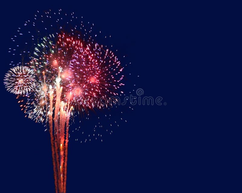 Copyspace fireworks στοκ εικόνες με δικαίωμα ελεύθερης χρήσης