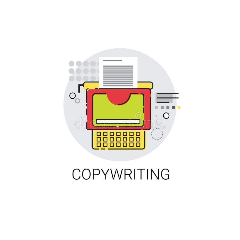 Copywriting Freelance zajęcie zawartości Marketingowa ikona ilustracja wektor Copywriting Freelance zajęcie zawartości Marketingowa ikona ilustracja wektor