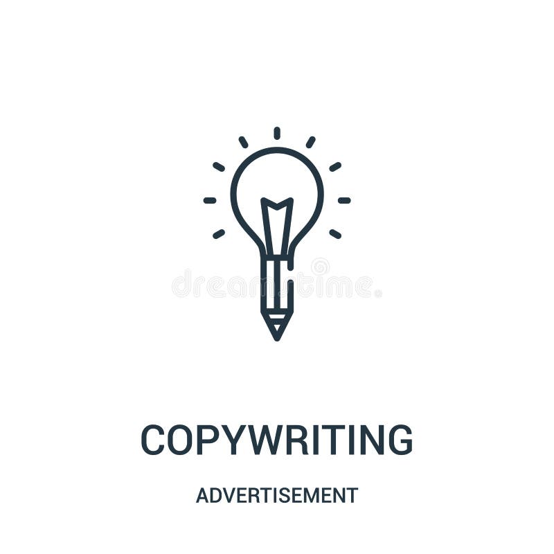 copywriting icon vector from advertisement collection. Thin line copywriting outline icon vector illustration royalty free illustration copywriting icon vector from advertisement collection. Thin line copywriting outline icon vector illustration royalty free illustration