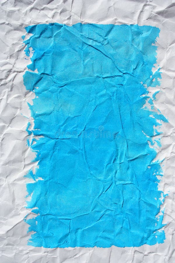A cor ciana moldou o papel esmagado pintado foto de stock A cor ciana moldou o papel esmagado pintado foto de stock