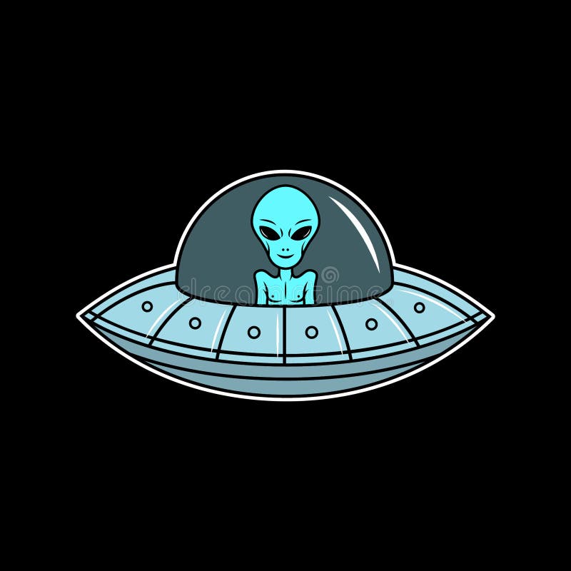 ilustração de desenho de personagem ufo estrangeiro paz 4684856 Vetor no  Vecteezy