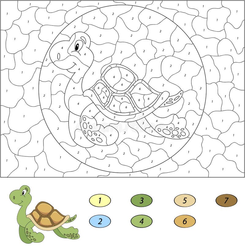 Colorir Mandala Página Com Tartaruga Para Crianças Ilustração Vetorial  Sobre imagem vetorial de axenova-n.yandex.ru© 549446648