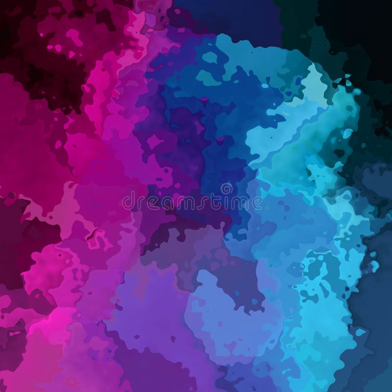 Cor preta azul manchada abstrata da violeta roxa magenta quadrada do rosa do fundo - arte moderna da pintura - aquarela ilustração royalty free Cor preta azul manchada abstrata da violeta roxa magenta quadrada do rosa do fundo - arte moderna da pintura - aquarela ilustração royalty free