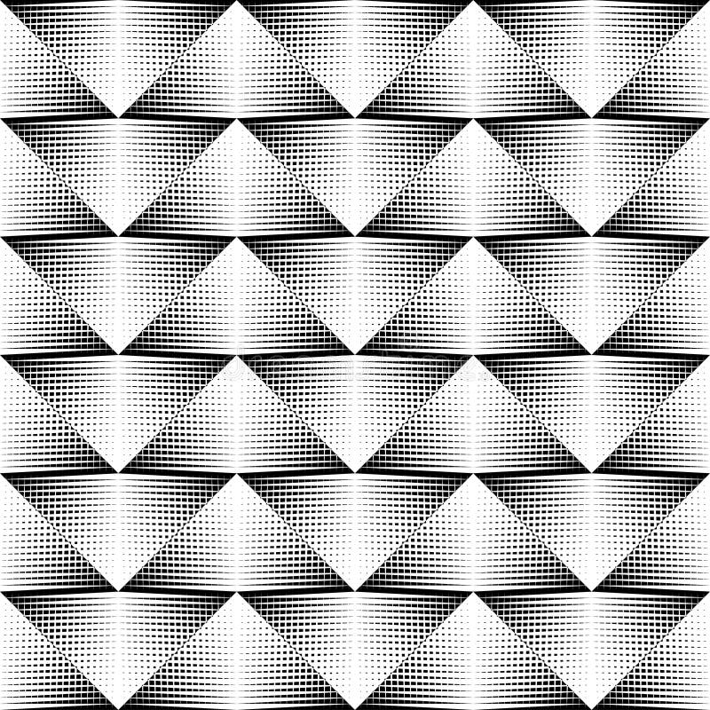 Cor preto e branco do teste padrão geométrico ilustração royalty free Cor preto e branco do teste padrão geométrico ilustração royalty free