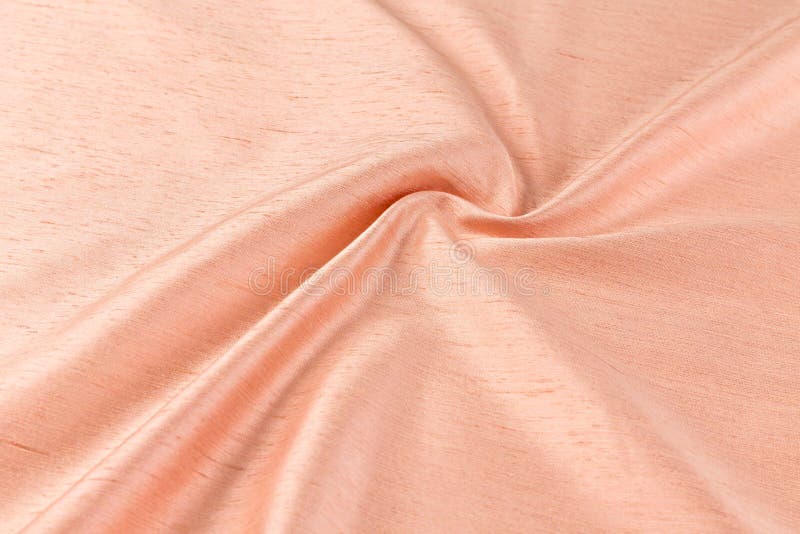 Silk Cloth, The Color Coral. Texture Silk Cloth. Deluxe Silk Cloth