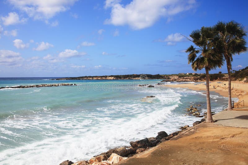 Coral Bay in Cyprus stock photo Coral Bay in Cyprus stock photo