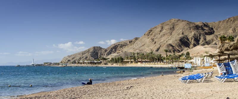 Coral beach in Eilat, Israel