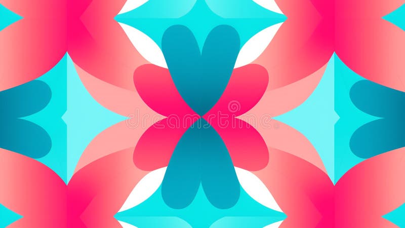 Model de optică de artă retro-pop de culoare roz-coral și aqua-albastru royalty free illustration