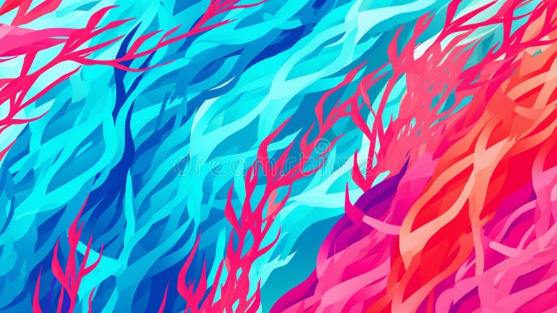 Model de optică de artă retro-pop de culoare roz-coral și aqua-albastru royalty free illustration