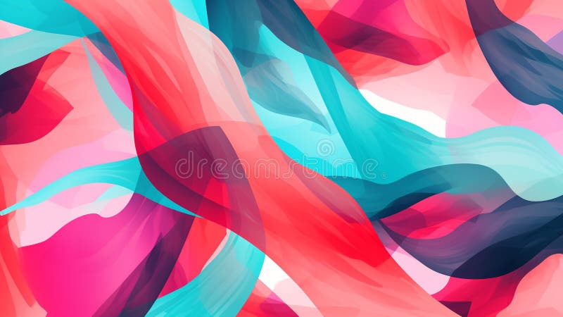 Model de optică de artă retro-pop de culoare roz-coral și aqua-albastru vector illustration
