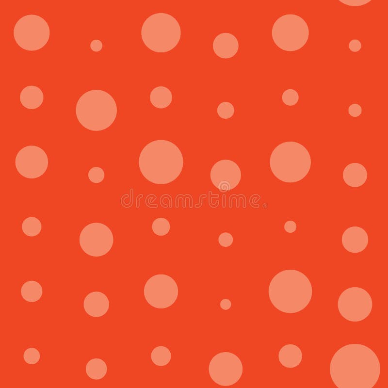 Coral Polka Dots Frame Card Stock Illustration Illustration of