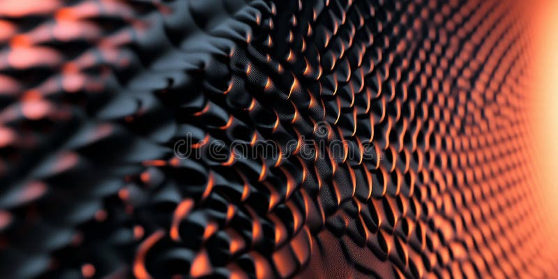 Coral spherical carbon textures featuring vibrant, smooth patterns. A bold and dynamic modern royalty free stock image