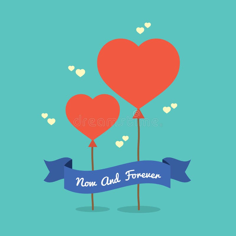 Corazones del globo stock de ilustración Corazones del globo stock de ilustración