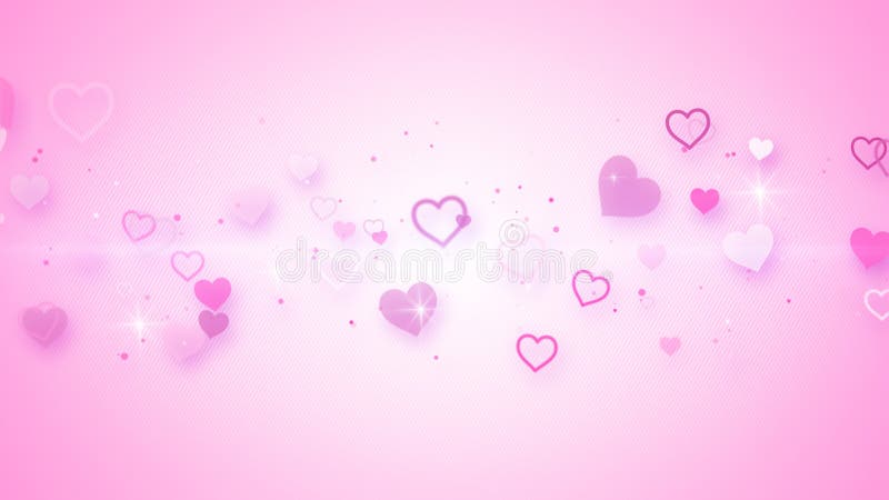 Corazones elegantes rosados stock de ilustración Corazones elegantes rosados stock de ilustración