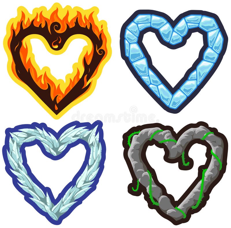 Corazones elementales del vector libre illustration Corazones elementales del vector libre illustration