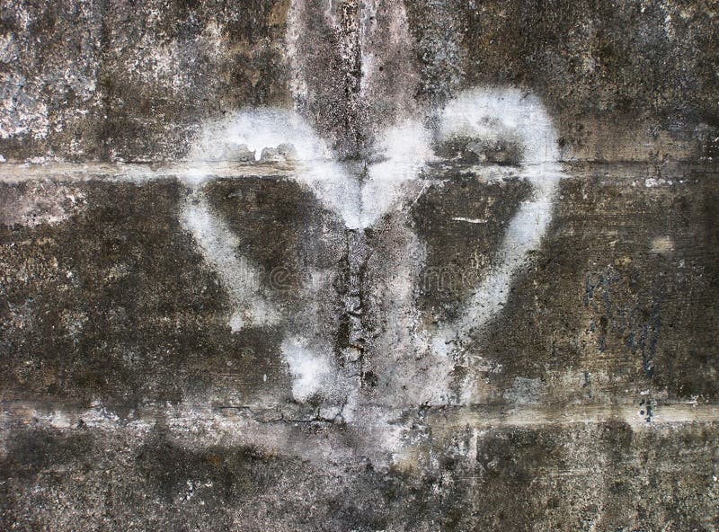 Corazón de la pintada foto de archivo libre de regalías Corazón de la pintada foto de archivo libre de regalías