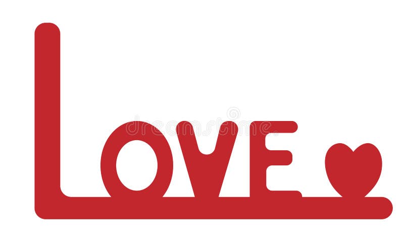Corazón de una cinta con la inscripción amor en el contorno, texto escrito a mano para el Día de San Valentín para tarjetas de fe ilustración del vector Corazón de una cinta con la inscripción amor en el contorno, texto escrito a mano para el Día de San Valentín para tarjetas de fe ilustración del vector