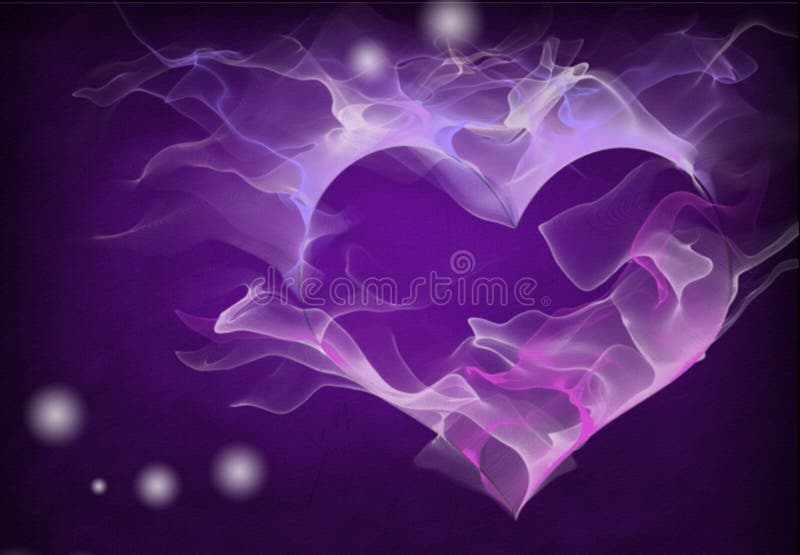 Corazón púrpura ilustración del vector Corazón púrpura ilustración del vector