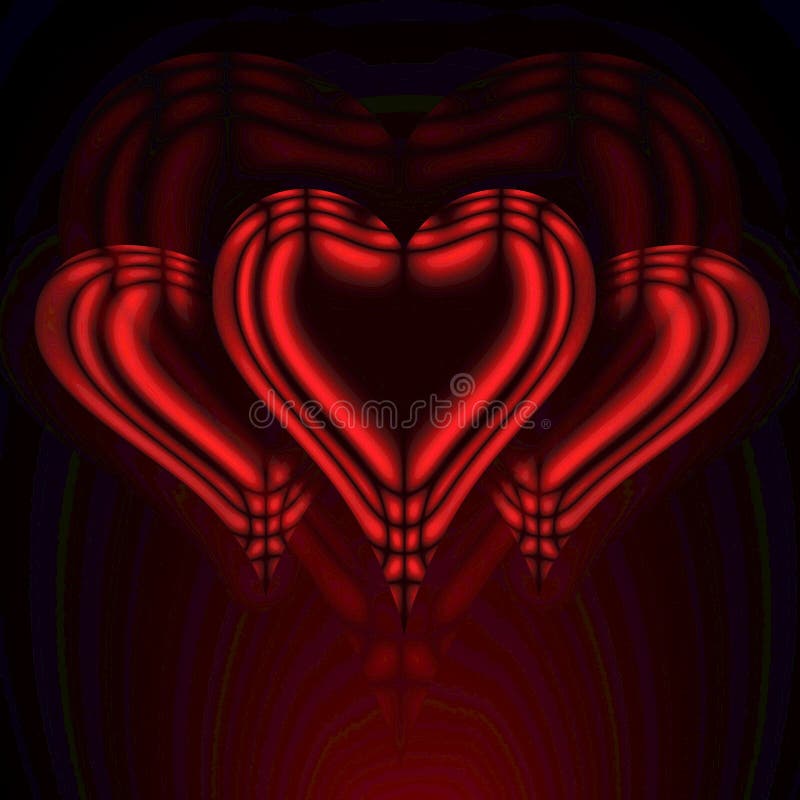 Corazón rojo 6 stock de ilustración