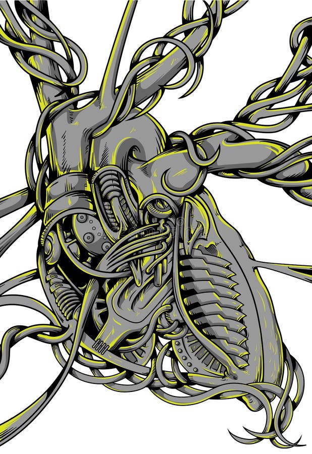 Coração de Motor ilustração stock