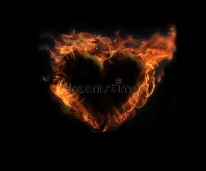 Heart on real fire for many different meanings. Heart on real fire for many different meanings