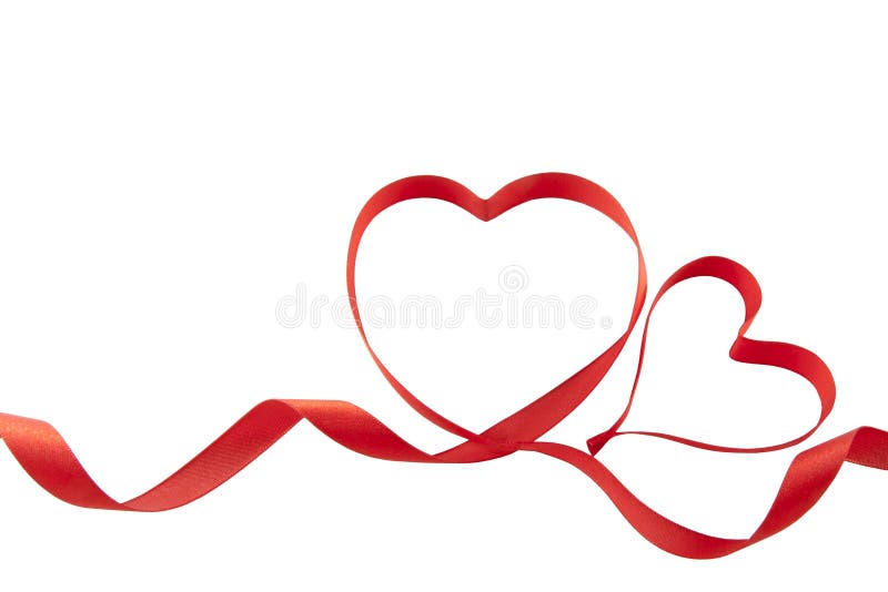 Corações da fita dos Valentim