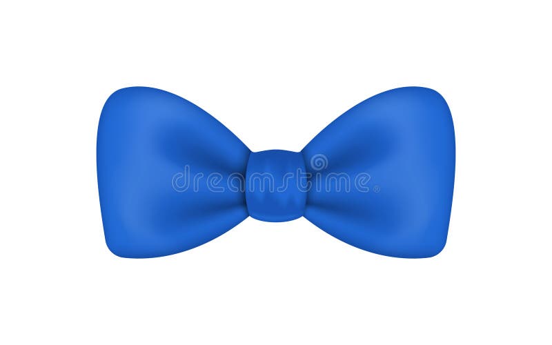 Corbata De Arco 3d Bowtie Azul Aislado En Fondo Blanco. De Mariposa De Moda. Corbata Seda Para Disfraz. Ropa Lujosa Para Stock de ilustración - Ilustración de concepto, regalo: 256968208