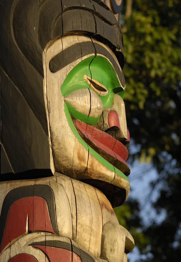 Raven Holding Totem Pole Above Son Of Indian Chief Above Beaver - Carver: Douglas Lafortune 1989. Cowichan Valley, Vancouver Island. Raven Holding Totem Pole Above Son Of Indian Chief Above Beaver - Carver: Douglas Lafortune 1989. Cowichan Valley, Vancouver Island