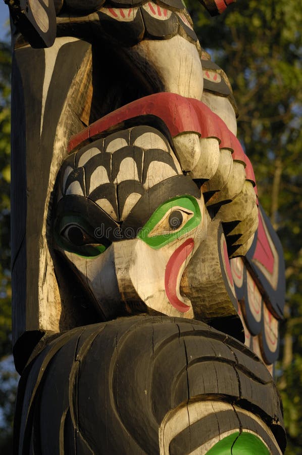 Raven Holding Totem Pole Above Son Of Indian Chief Above Beaver - Carver: Douglas Lafortune 1989. Cowichan Valley, Vancouver Island. Raven Holding Totem Pole Above Son Of Indian Chief Above Beaver - Carver: Douglas Lafortune 1989. Cowichan Valley, Vancouver Island