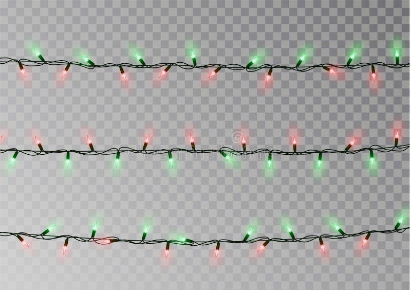 Corda delle luci di Natale isolata Decorazione realistica della ghirlanda Elementi festivi di progettazione Lig d'ardore illustrazione di stock Corda delle luci di Natale isolata Decorazione realistica della ghirlanda Elementi festivi di progettazione Lig d'ardore illustrazione di stock