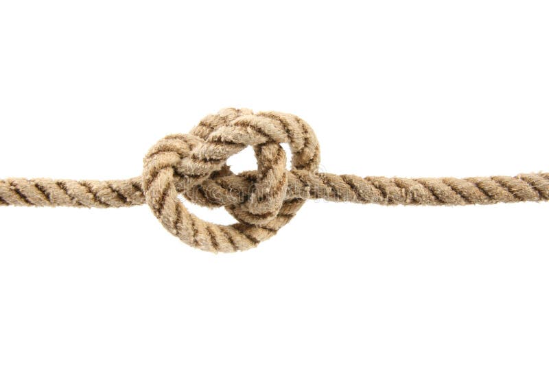 Corde avec le noeud attaché