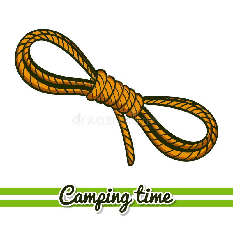 Corde d'équipement de camping illustration libre de droits Corde d'équipement de camping illustration libre de droits