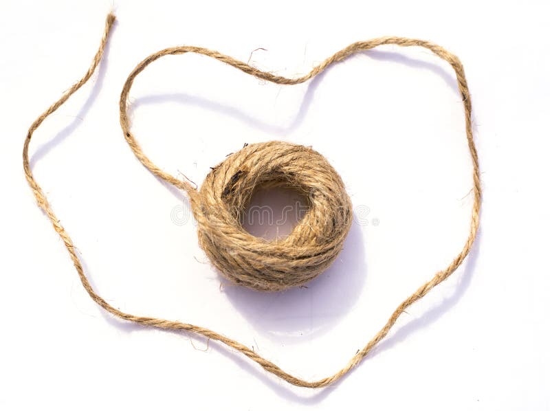Corde mince de chanvre de Hank image libre de droits Corde mince de chanvre de Hank image libre de droits