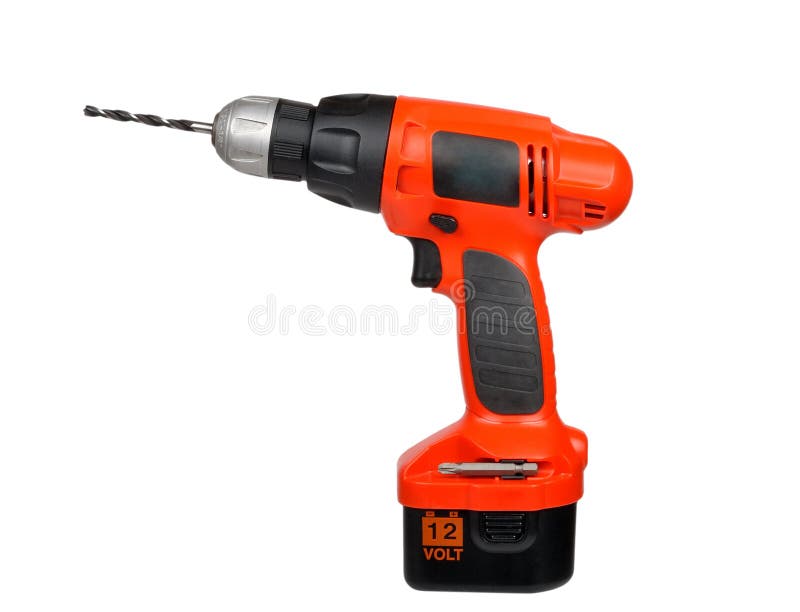 Cordless drill stock photo. Image of isolated, modern - 10370646