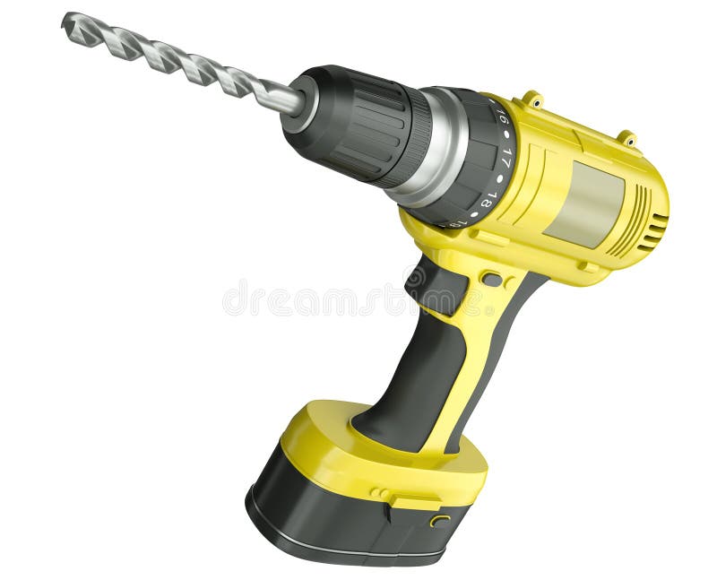 Wireless electric screwdriver Royalty Free Vector Image