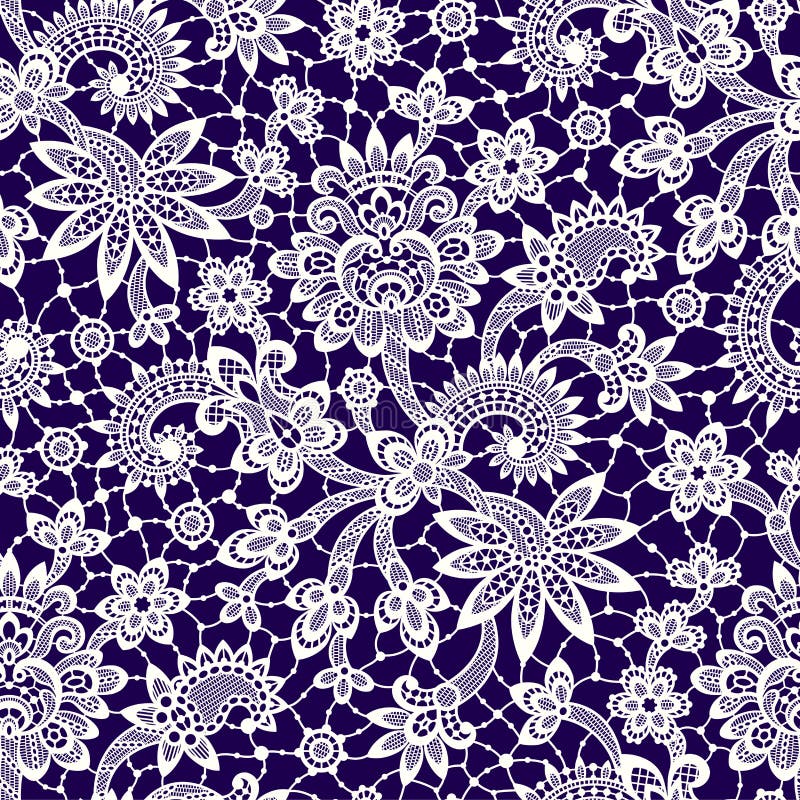 Cordón blanco del vector Modelo inconsútil ilustración del vector Cordón blanco del vector Modelo inconsútil ilustración del vector