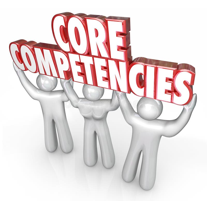 Core Competencies 3 People Lift Words Competitive Advantage Unique Skills