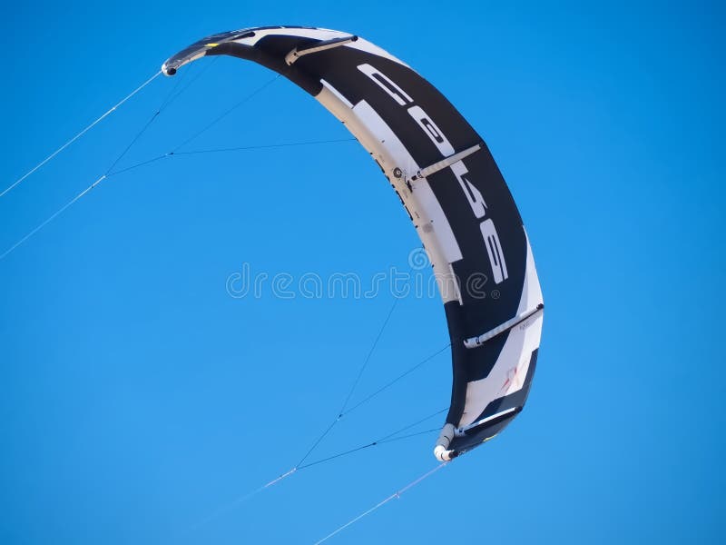 Core Kite Surfing Umbrella at the Blue Sky Editorial Stock Image