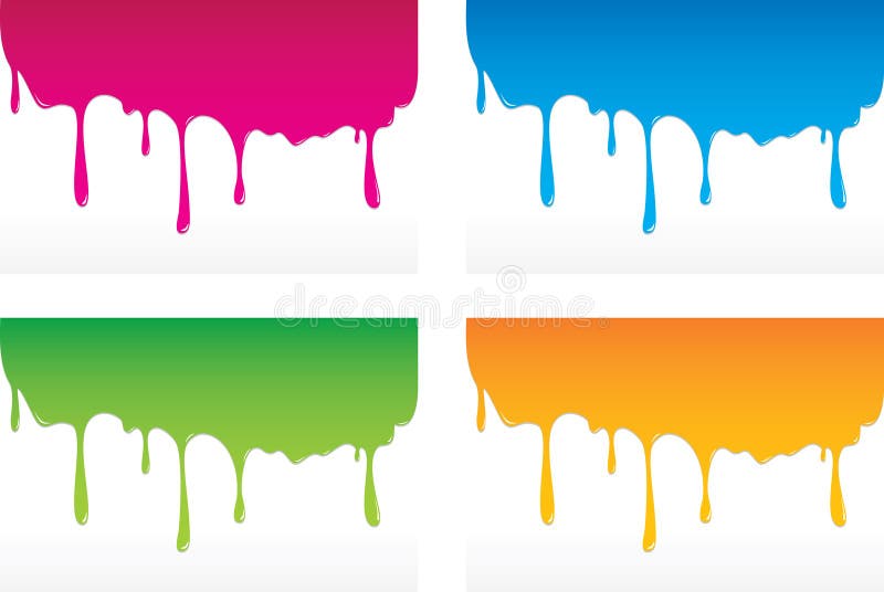 Cores do gotejamento ilustração do vetor Cores do gotejamento ilustração do vetor